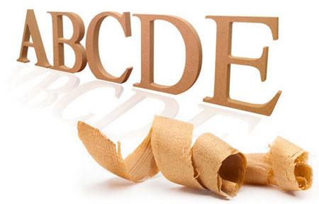 Wooden MDF lettering & shapes