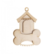 Dog Kennel Bauble (3mm)