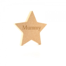 Star - Engraved Mummy (18mm)