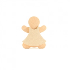 Gingerbread Lady with Dress (18mm)