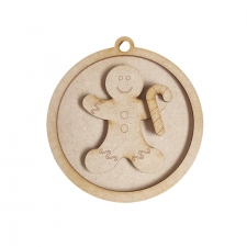 Gingerbread Tree Bauble (3mm)