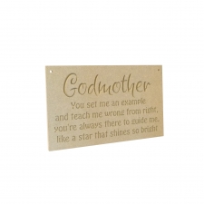 Godmother Engraved Plaque (6mm)