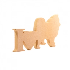 I Love Pomeranian Sign (18mm)