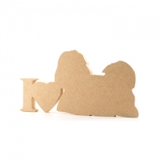 I Love Shih Tzu Sign (18mm)