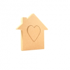 Interlocking House with Heartin the Centre (18mm)