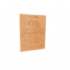 Let Her Sleep... Engraved Plaque (18mm)