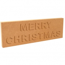 Merry Christmas Shadow, Engraved Plaque (18mm)