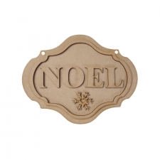 NOEL - Fancy Plaque (3mm)