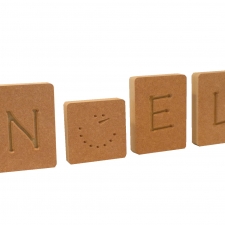 Noel Letter Blocks, Engraved (18mm)