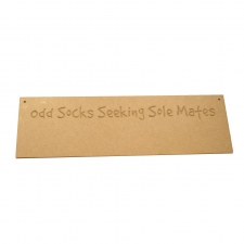 Odd Socks Seeking Solemates, Hanging Plaque (6mm)