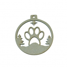 Paw Bauble (3mm)