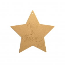 Personalised 1st Christmas Star (6mm)