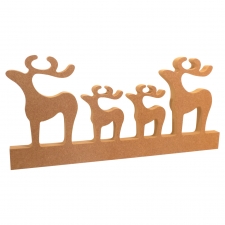 Plain Classic Reindeer on a Plinth (18mm)