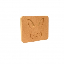 Rabbit Face Plaque (18mm)