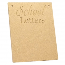 School Letters Plaque (6mm)