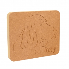 Springer Spaniel Dog Face Plaque (18mm)