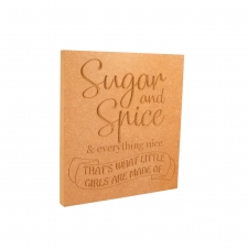 Sugar & Spice... Engraved Plaque (18mm)