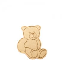 Teddy Bear, Engraved Shape (6mm)