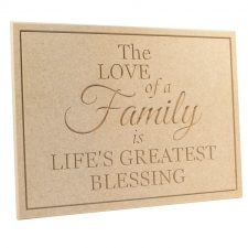 The Love of a Family... Engraved Plaque (18mm)