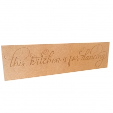 This kitchen is for dancing, Rectangular Engraved Plaque (18mm)