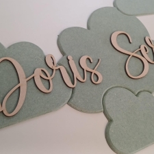 Wall Display Names - Clouds (6mm & 3mm)