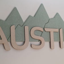 Wall Display Names - Mountains (6mm & 3mm)