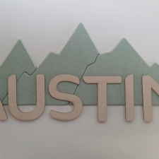 Wall Display Names - Mountains (6mm & 3mm)