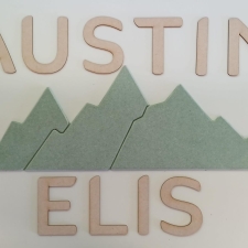 Wall Display Names - Mountains (6mm & 3mm)