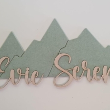 Wall Display Names - Mountains (6mm & 3mm)