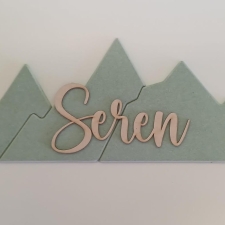 Wall Display Names - Mountains (6mm & 3mm)