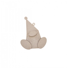 Wonky Lady Gonk Tree Decoration (3mm)