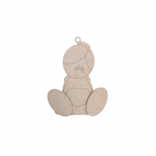 Wonky Mrs Claus Tree Decoration (3mm)