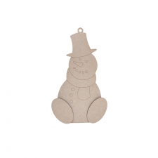 Wonky Snowman Tree Decoration (3mm)