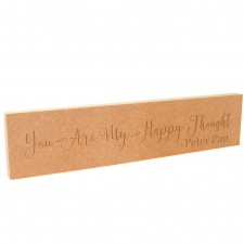 You Are My Happy Thought, Engraved Plaque (18mm)